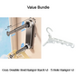 🏠🔥UP TO 50% OFF! No‑Drill Foldable Telescopic Suction‑Cup Hanger Rack, Retractable Clothes Drying Pole ✨