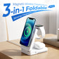 📱🔥50% OFF! 3‑in‑1 Foldable Magnetic Wireless Charging Stand, 15W Fast Charge With Night Light ✨