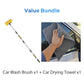 🚗🔥UP TO 50% OFF! Extendable Car Wash Brush 152cm Long Handle, Water‑Through Design 360° Cleaning ✨
