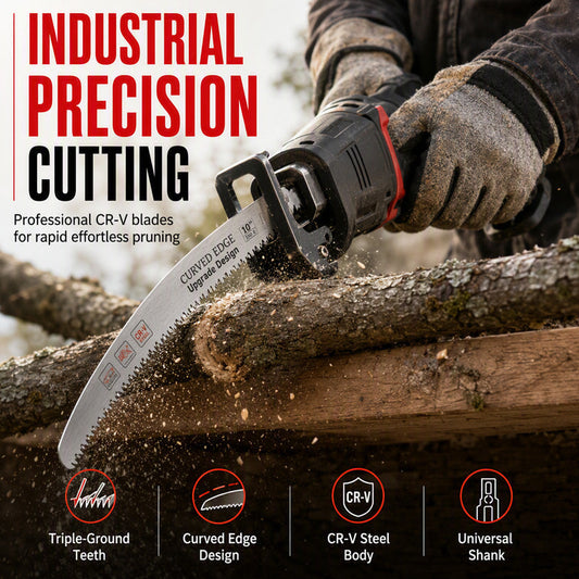 🔪 LIMITED-TIME 50% OFF ⚡ CR-V Reciprocating Saw Blades — Industrial-Grade, Triple-Ground Teeth
