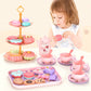 🔥HOT SALE 50% OFF! 🦄☕️ Tea parties are serious business — 17 desserts, 4 cups, a teapot, and a rainbow castle. Safe, non-toxic, and portable. Let the imagination pour. ✨