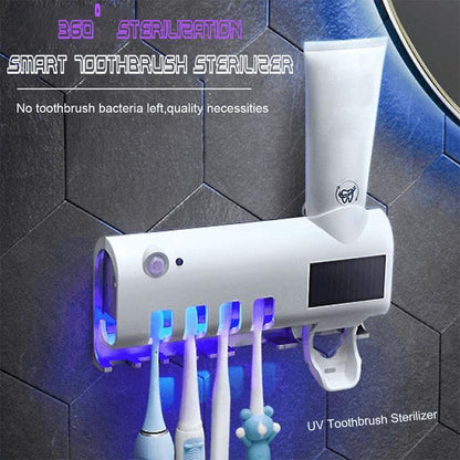 🚿 50% OFF TODAY ONLY 🧴 3-in-1 Design — Toothbrush Holder, Sterilizer & Toothpaste Dispenser
