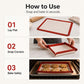 ⚡50% OFF!✨Reusable Non‑Stick Silicone Baking Mat, Snap‑Up Leak‑Proof Tray for Baking & Kneading ✨