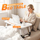 ⚡50% OFF!✨Foldable Laptop Bed Table with Cup Holder, No‑Install Bed Desk with Phone Slot, 70×48cm Large Desktop ✨