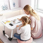 ⚡50% OFF!✨Foldable Laptop Bed Table with Cup Holder, No‑Install Bed Desk with Phone Slot, 70×48cm Large Desktop ✨