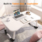 ⚡50% OFF!✨Foldable Laptop Bed Table with Cup Holder, No‑Install Bed Desk with Phone Slot, 70×48cm Large Desktop ✨