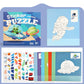 🔥HOT SALE 50% OFF! ✨🎨 Screen-free fun that actually holds their attention — this geometric sticker book turns matching, peeling, and placing into art. 8 themes, zero glue, and quiet focus for hours. Perfect for little hands, big imaginations. 🖍️