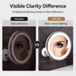 ⏰LIMITED-TIME 50% OFF! 🔍💡 Stop squinting in bad bathroom light — this 10x magnifying mirror with LED ring shows every detail. Suction-cup mount, no drilling. Flawless makeup, every time. ✨