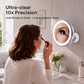 ⏰LIMITED-TIME 50% OFF! 🔍💡 Stop squinting in bad bathroom light — this 10x magnifying mirror with LED ring shows every detail. Suction-cup mount, no drilling. Flawless makeup, every time. ✨