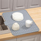 🔥🔥HOT SALE 50% OFF! 🍽️💧 Stop using dish towels that soak through — this silicone drying mat channels water straight to the sink. Large, heat-resistant, and easy to clean. Counter stays dry. 🌊