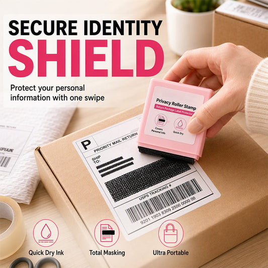 🏃50% OFF WHILE STOCKS LAST!🔒 Your name and address are on every package — this roller stamp covers them instantly. No tearing, no shredding, no identity theft. 🛡️