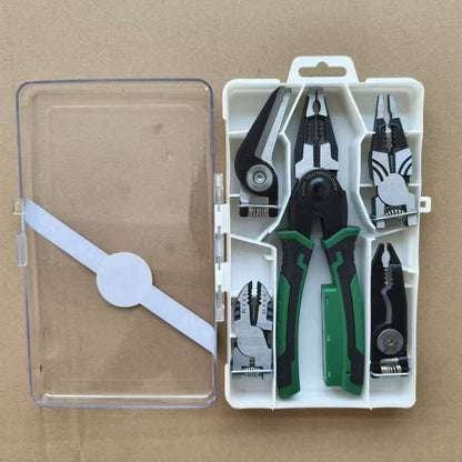 🔥HOT SALE 50% OFF! 🛠️⚡ Stop juggling five different tools — this 6-in-1 pliers strips, cuts, grips, shears, and tests. One tool, six jobs, zero clutter. The electrician's compact sidekick. ✨