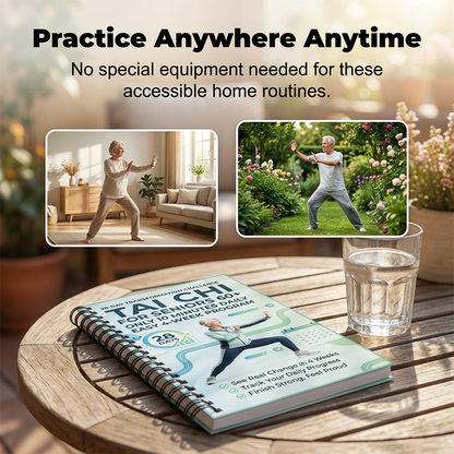🎉 2026 Sale — Over 19,000 Sold! 🧘📖 Start Tai Chi in 28 days — 10‑minute daily sessions, clear illustrations, and built‑in progress tracking. Beginner‑friendly, gentle on joints, and easy to follow. 🌿