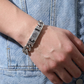 🎉 2026 Sale — Over 23,000 Sold! 🤙✨ Six‑syllable mantra bracelet — protection, peace, and masculine style in one. Retro silver finish, dual‑chain design, and a meaningful symbol you'll wear every day. 🛡️