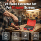 🔥HOT SALE 50% OFF! 🔧⛏️ Stripped screw ruining your project? This 22‑piece extractor set bites in and backs it out — fast, easy, and frustration‑free. No more drilling nightmares. ✨