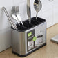 🎉 2026 Sale — Over 14,000 Sold! 🍴✨ No more jumbled cutlery — this 4‑compartment holder keeps forks, knives, spoons, and chopsticks neatly separated. Drainage base, compact footprint, and a sleek stainless look. 🏠