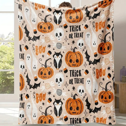 🎉 2026 Sale — Over 14,000 Sold! 👻🎃 Cute ghost print blanket — soft, snuggly, and perfect for fall nights on the couch. Stay warm, stay festive, stay cozy. 🛋️