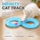 🎉 2026 Sale — Over 15,000 Sold! 🐱🌀 Self‑entertaining figure‑8 cat track — rolling balls keep your cat chasing, pouncing, and engaged for hours. No more bored cats scratching your furniture. 🎾