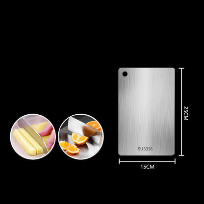 🎉 2026 Sale — Over 26,000 Sold! 🔪🛡️ Ditch the plastic and wood — this antibacterial stainless steel cutting board won't stain, warp, or trap odors. Reversible, easy to clean, and built to last a lifetime. 🏠