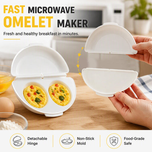 💫 FINAL 50% OFF ✨ 2-in-1 Design — Omelet-Style & Egg-Cup Portions in One Compact Tool