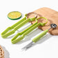 🍈 LIMITED-TIME 50% OFF ✨ 3-in-1 Fruit Prep Tool — Melon Baller, V-Carver & Pulp Separator, 430 Steel