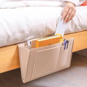 🛏️ LIMITED-TIME 50% OFF 📱 Bedside Hanging Storage Bag — Multi-Pocket Caddy, Holds Tablet, Phone & Books