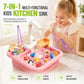 🚰 LIMITED-TIME 50% OFF 🧸 Kids Play Sink Toy — Real Running Water, 7-in-1 Sensory Fun