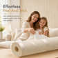 🏠 LIMITED-TIME 50% OFF ✨ Thickened Non-Woven Wallpaper — 3D Textured Stripe, Peel & Stick, Cozy Upgrade