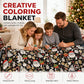 🎨 LIMITED-TIME 50% OFF 🧶 DIY Coloring Blanket — Soft Fleece, Creative Fun, Cozy Warmth