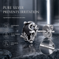 🖤 LIMITED-TIME 50% OFF! ✨ 1 Pair of Silver Tone Gothic Vine Pattern Round Stud Earrings – Mysterious, Hypoallergenic, Lightweight ✨