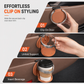 🚗 LIMITED-TIME 50% OFF ☕ Foldable Car Door Cup Holder — Large Diameter, Premium Faux Leather, Clip-On