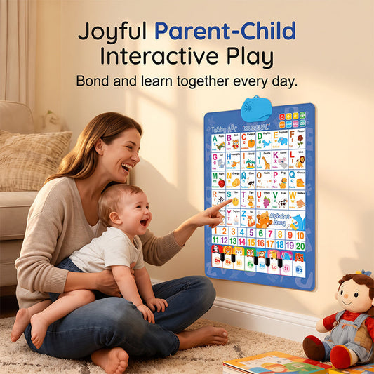 🔤 LIMITED-TIME 50% OFF 🎓 Bilingual Talking Alphabet Chart — English & Spanish, Interactive Sound, PVC
