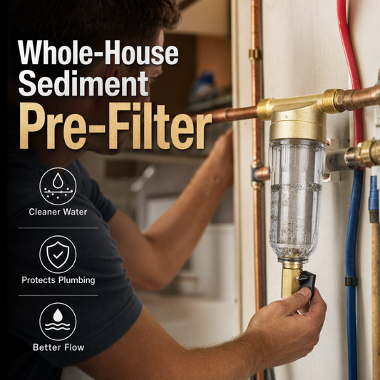 🚰 LIMITED-TIME 50% OFF ✨ Whole-House Sediment Pre-Filter — Transparent, Sturdy, Easy Install