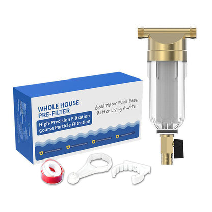 🚰 LIMITED-TIME 50% OFF ✨ Whole-House Sediment Pre-Filter — Transparent, Sturdy, Easy Install