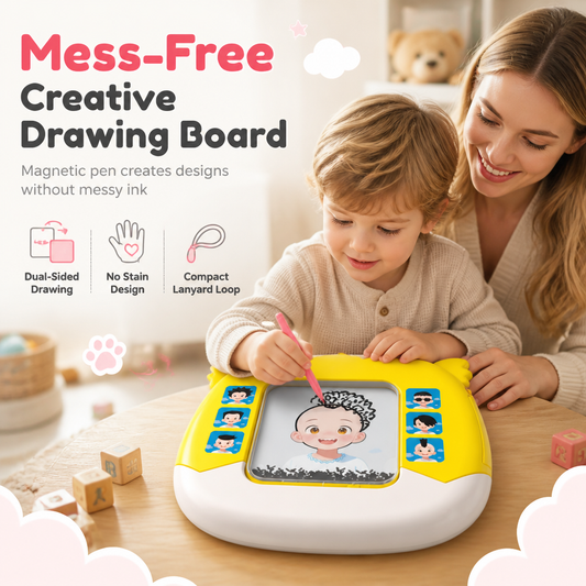 🎨 LIMITED-TIME 50% OFF ✨ Magnetic Bead Drawing Board — Mess-Free Stylus Play, Curly Hairstyle Design