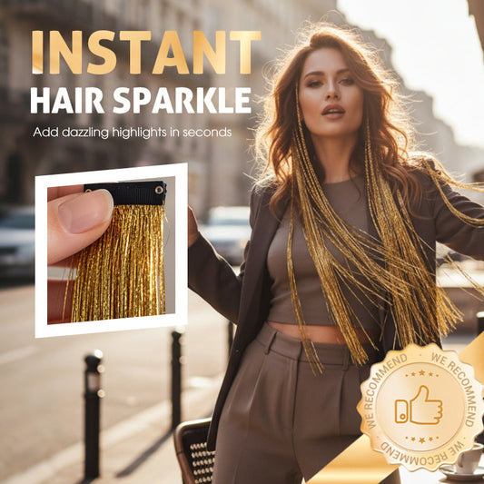✨ LIMITED-TIME 50% OFF 💇‍♀️ Clip-in Hair Tinsel — Instant Sparkle, Secure Clip, No Dye Needed