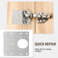 🔧 LIMITED-TIME 50% OFF 🚪 Stainless Steel Hinge Repair Plate — Fix Loose Cabinet Doors Fast, No Replacement