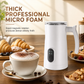 ☕ LIMITED-TIME 50% OFF 🥛 400W Electric Milk Frother — Hot & Cold Foam, Magnetic Whisk, Cafe Quality