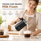 ☕ LIMITED-TIME 50% OFF 🥛 400W Electric Milk Frother — Hot & Cold Foam, Magnetic Whisk, Cafe Quality