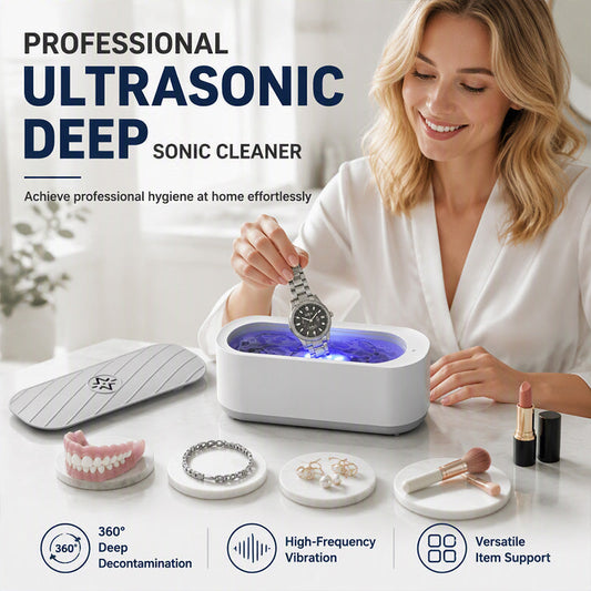 🔋 LIMITED-TIME 50% OFF ✨ Ultrasonic Cleaner — Sonic Cavitation, 300ml, Cordless & Rechargeable