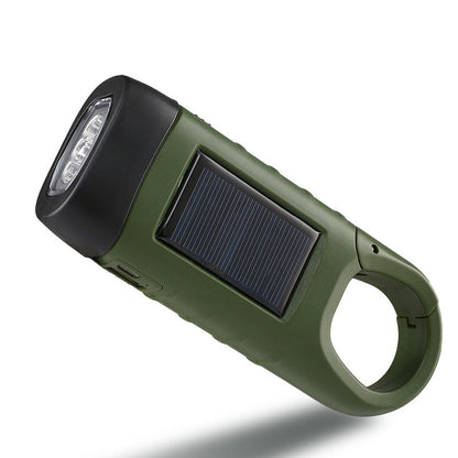 🔦 LIMITED-TIME 50% OFF ☀️ Outdoor Emergency Lamp — Hand Crank + Solar + USB Charging, Power Bank