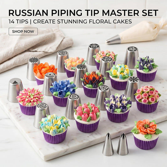 🏃 50% OFF WHILE STOCKS LAST 🎁Variety of Nozzles — Create Stunning Floral Bouquets on Every Cake
