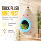 🐦 LIMITED-TIME 50% OFF 🥚 Hanging Cotton Bird Nest Hammock — Egg-Shaped, Double-Layer Fleece, Warm Winter Hideout