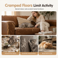 🐱 LIMITED-TIME 50% OFF 🌙 Wall-Mounted Cat Climbing Frame — 3 Steps, Moon Hammock, Sisal Mat, Solid Wood