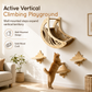 🐱 LIMITED-TIME 50% OFF 🌙 Wall-Mounted Cat Climbing Frame — 3 Steps, Moon Hammock, Sisal Mat, Solid Wood