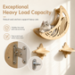 🐱 LIMITED-TIME 50% OFF 🌙 Wall-Mounted Cat Climbing Frame — 3 Steps, Moon Hammock, Sisal Mat, Solid Wood