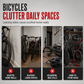 🚲 LIMITED-TIME 50% OFF 🅿️ Foldable Bicycle Floor Parking Stand — Double Pole U-Shaped, Space-Saving