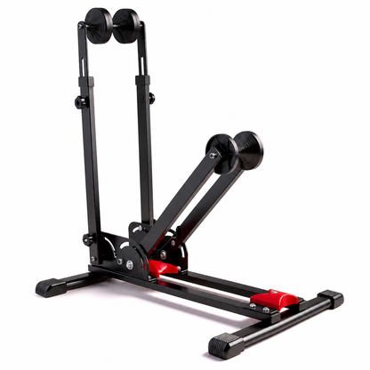 🚲 LIMITED-TIME 50% OFF 🅿️ Foldable Bicycle Floor Parking Stand — Double Pole U-Shaped, Space-Saving