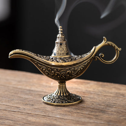 🪔 LIMITED-TIME 50% OFF ✨ Retro Aladdin Magic Lamp Incense Burner — Vintage Aroma Diffuser, Alloy