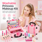 💄 LIMITED-TIME 50% OFF 👑 Kids Pretend Play Makeup Kit — Washable, Safe, Cantilever Vanity Case